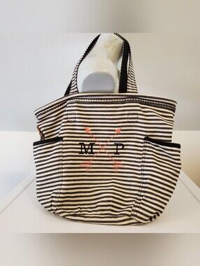 Retro Metro Bag by Thirty-One Y2K Striped Tote Bag